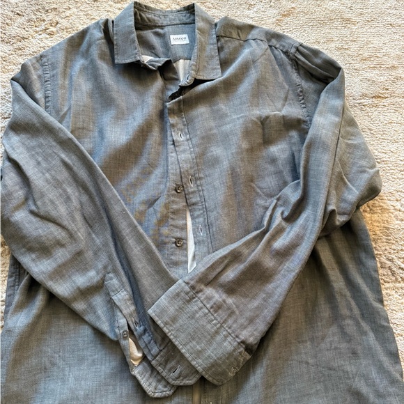 Armani Collezioni Charcoal Shirt - Picture 1 of 6